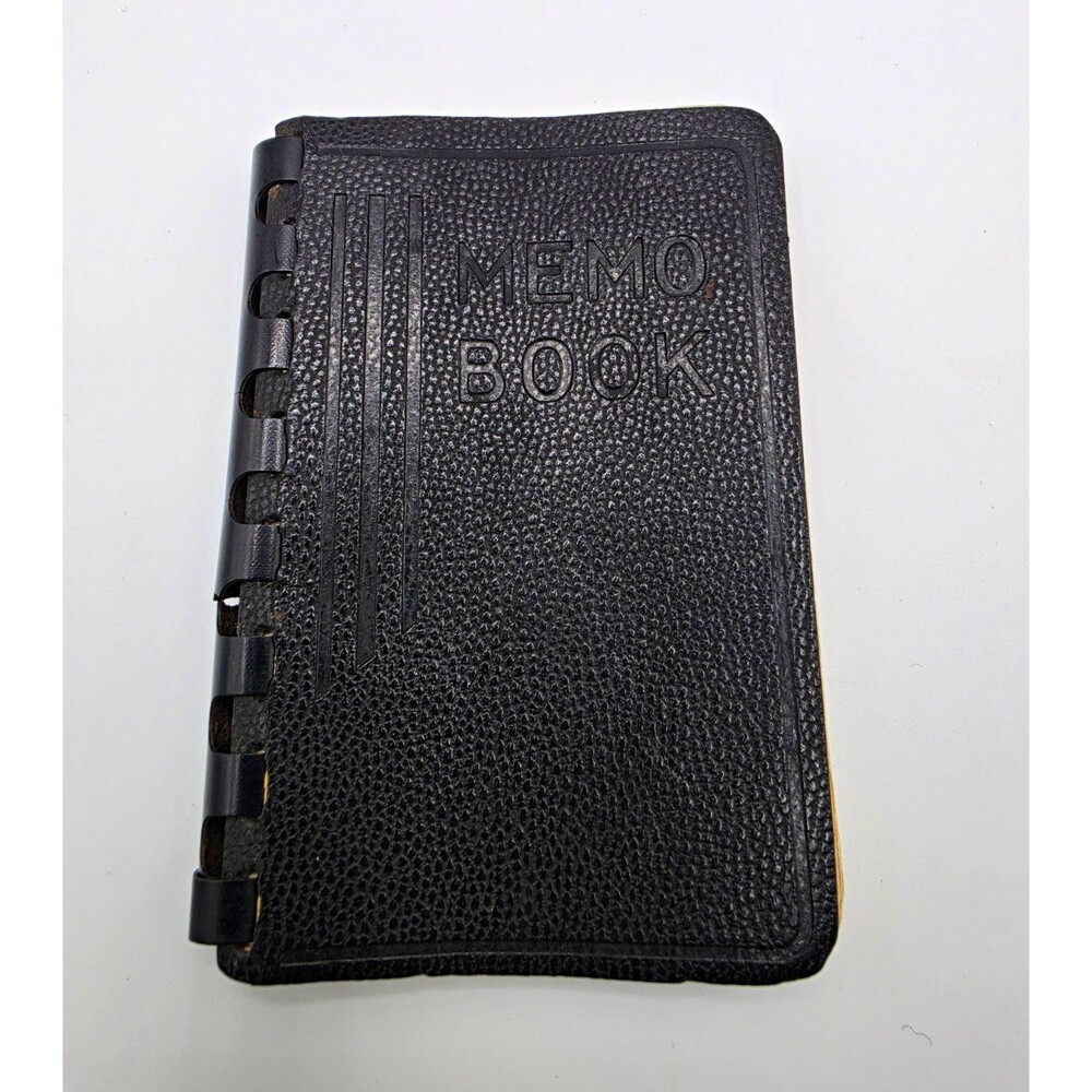 1949 Hartford Fire Insurance Pocket Memo Book Calendar Vintage Advertising